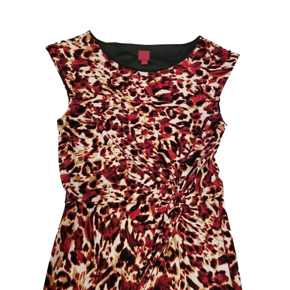 212 Collection Dress Womens XS Knot Front Sleeveless Knee Length Multicolor - Picture 2 of 11